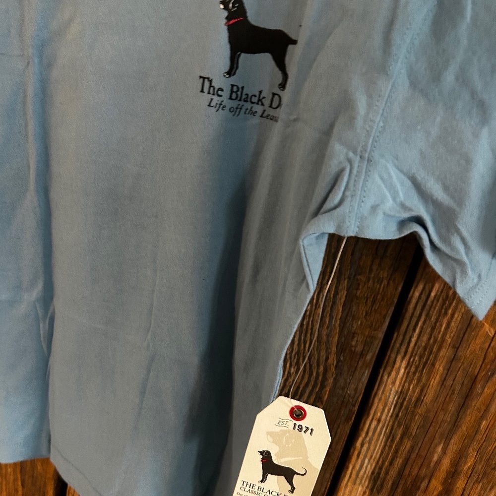 NWT THE BLACK DOG DOCK COLLECTION T SHIRT TOP SMALL BAY BLUE KIDS YOUTH (6) NEW - Picture 4 of 7